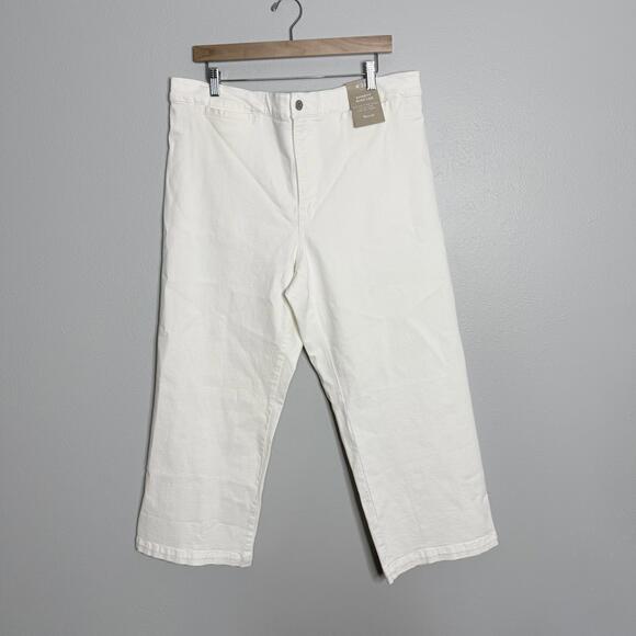 Madewell The Emmett Wide-Leg‎ Crop Jean: Welt Pocket Edition Size 33 - Picture 4 of 8